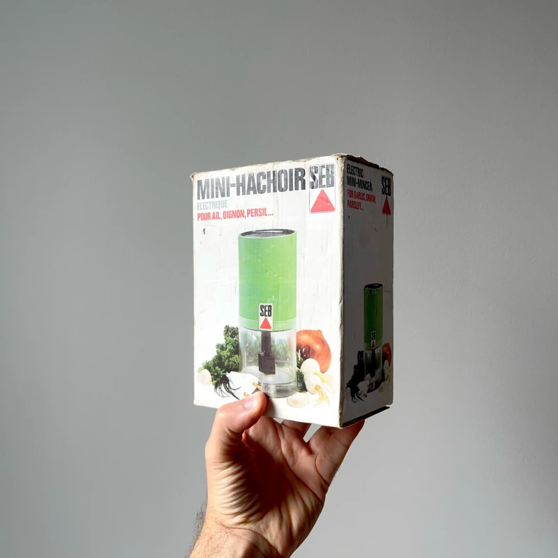 Mini-hachoir SEB vert vintage • Yo la broc