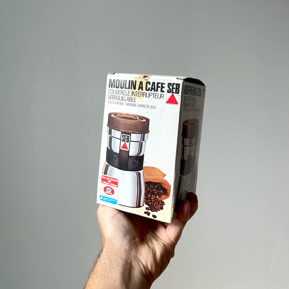 Moulin à café SEB chromé